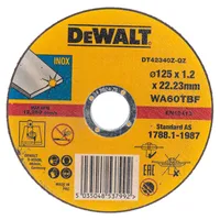 Отрезной круг по металлу DeWALT "INDUSTRIAL" 125х1.2x22.2мм DT42340Z-QZ
