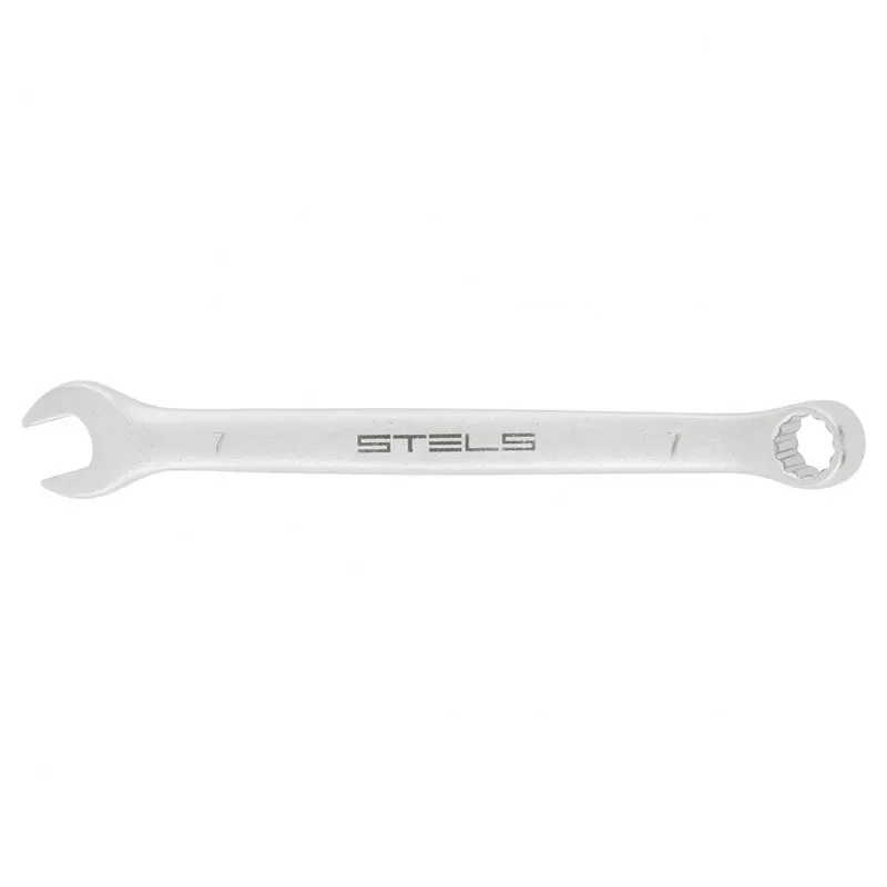 Ключ комбинированный STELS CrV матовый хром 7мм 15203