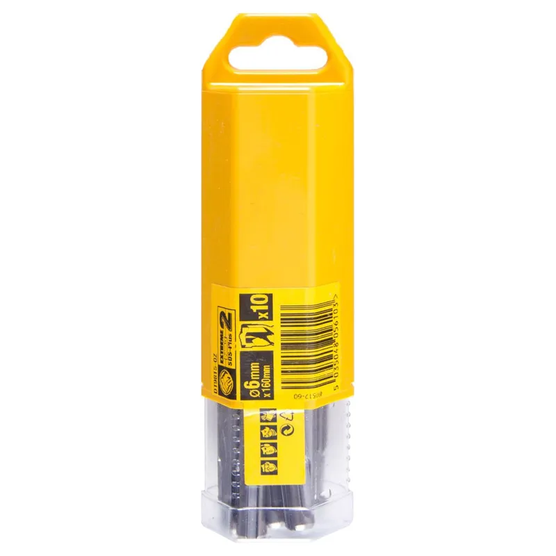 Набор буров DeWALT "EXTREME" SDS-Plus 6х100х160мм 10шт. DT9815-QZ