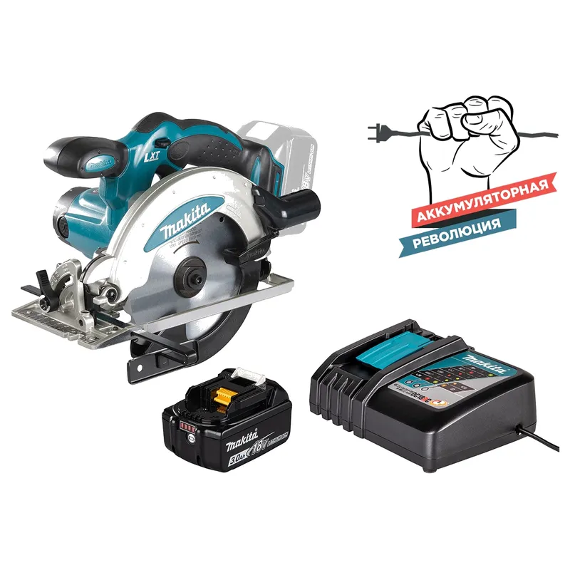 Аккумуляторная циркулярная пила Makita DSS610ZRF + Набор RF 191A25-2